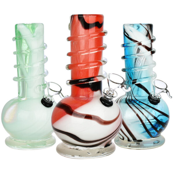 Cloud Of Dreams Soft Glass Water Pipe – 7.75″ / Colors Vary