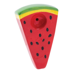Wacky Bowlz Watermelon Slice Ceramic Pipe – 3.75″