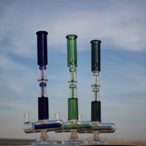 18″ Inline and Dual Arm Percolated Glass Water Pipe