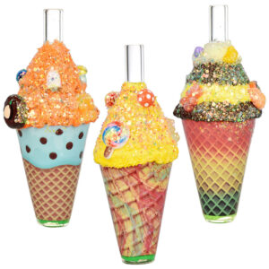 Dabtized Ice Cream Chillum – 5.25″ / Colors Vary