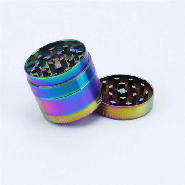 4 Piece Zinc Alloy Iridescent Metal Grinder - Image 6