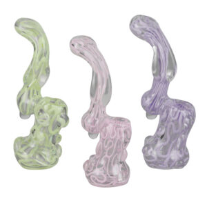Slime Glass Bubbler – 5.5″ / Colors Vary