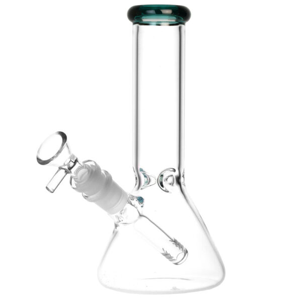 Classic Glass Beaker Water Pipe – 8″ / 14mm F / Colors Vary - Image 2