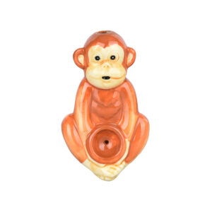 Wacky Bowlz Monkey Ceramic Hand Pipe | 4″
