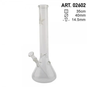 14″ Hemp Lear Beaker Glass Water Pipe