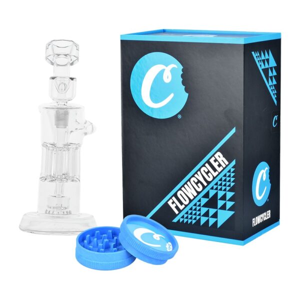 Cookies Flowcycler Glass Water Pipe – 8.5″ / 14mm F - Image 8