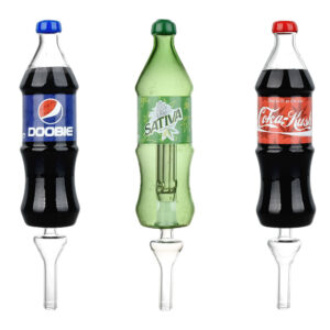 Dabtized Soda Buds Glass Bubbler Dab Straw – 7.75″ / 10mm F / Designs Vary