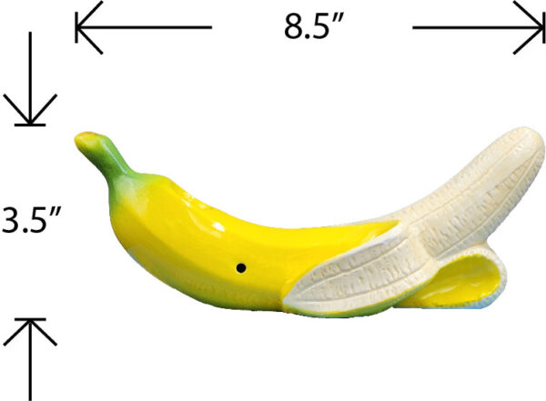 Banana Pipe – Curvy Tropical Fruit Pipe - Image 3