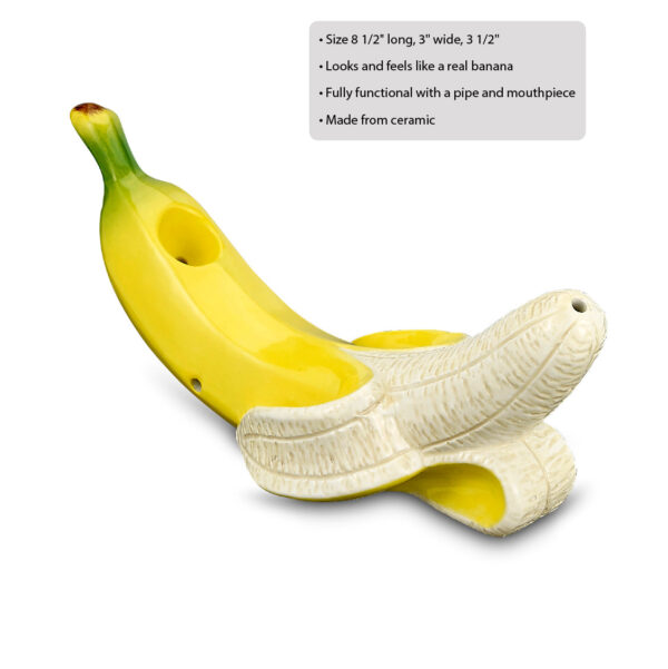 Banana Pipe – Curvy Tropical Fruit Pipe - Image 2