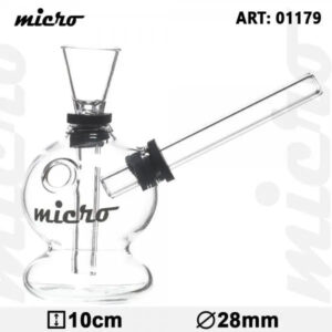 Micro | 4″ Hand Held Glass Water Pipe