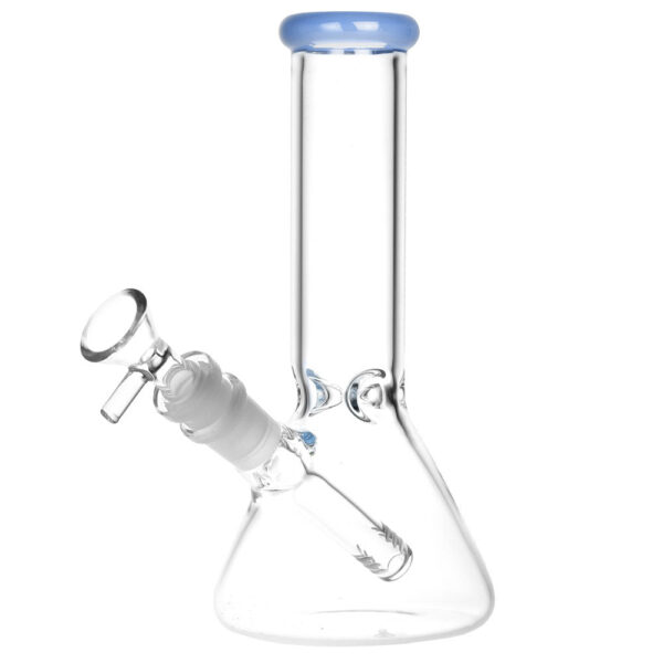 Classic Glass Beaker Water Pipe – 8″ / 14mm F / Colors Vary - Image 5