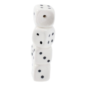 Wacky Bowlz Dice Ceramic Hand Pipe – 3.75″