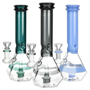 420 Karat Diamond Beaker Water Pipe – 10″/14mm F/Colors Vary