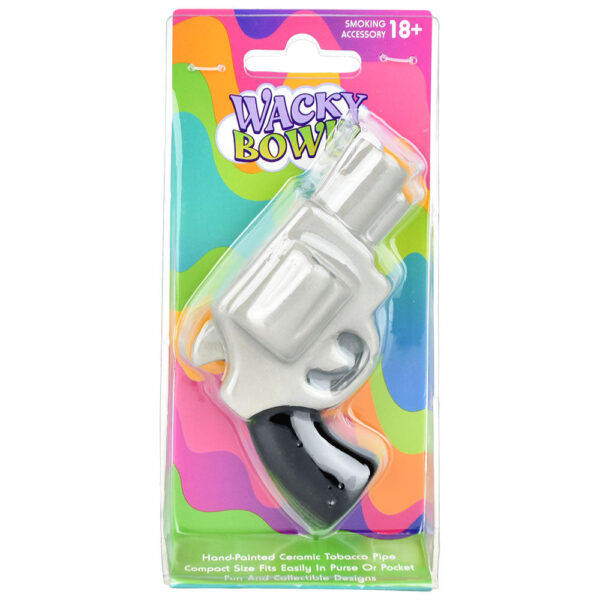 Wacky Bowlz Handgun Ceramic Pipe – 4.5″ - Image 4