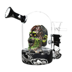 Zombie Head Bell Jar Water Pipe – 4.75″ / 14mm F