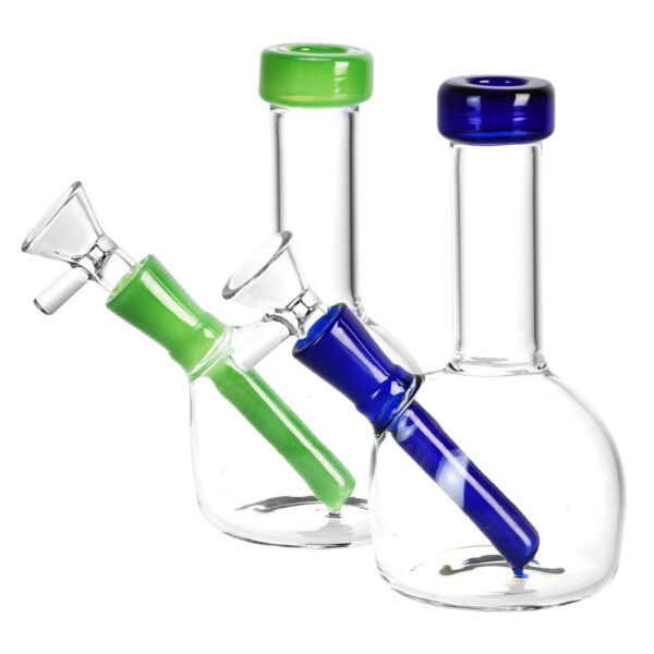 Dome Beaker Mini Water Pipe – 5.25″/14mm F/Colors Vary