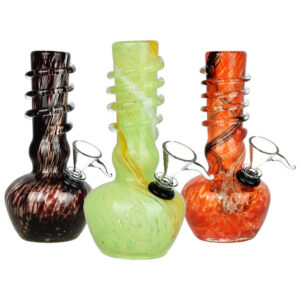 Shine On Soft Glass Water Pipe – 5.75″ / Colors Vary