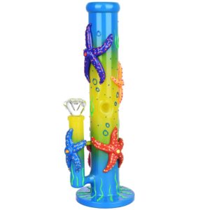 Catch A Rising Starfish Glow In The Dark Tube Water Pipe – 13.75″ / 19mm F