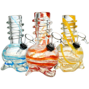 Calm Ascent Soft Glass Water Pipe – 5.75″ / Colors Vary