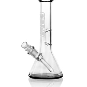 GRAV® Small, Black Accent Beaker Base Water Pipe