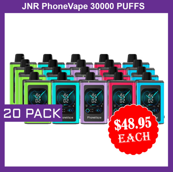 JNR PhoneVape – 20 PACK – 30000 PUFFS