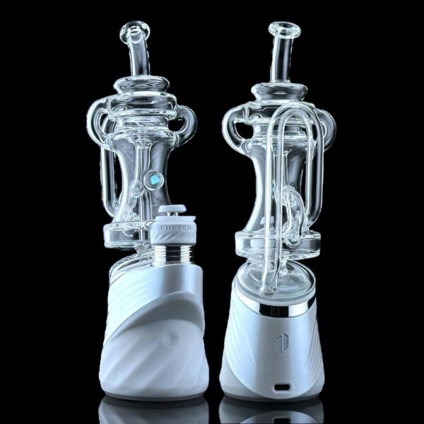 IRIDESCENT GLASS: DUAL KLEIN PUFFCO PEAK ATTACHMENT