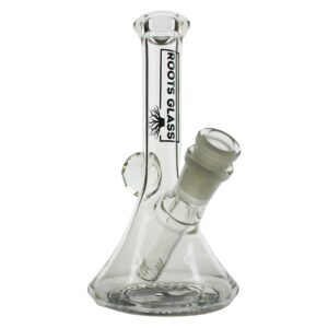 ROOTS GLASS: 7″ MINI BEAKER W/ FACETED OPAL