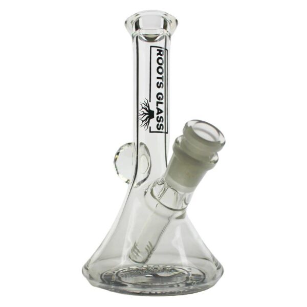 ROOTS GLASS: 7″ MINI BEAKER W/ FACETED OPAL