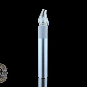 MEADEMADE GLASS: CLEAR FLAME PIVOT MOUTHPIECE