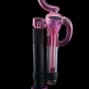 LENNON GLASS: FULL COLOR PWHIPPLER PIVOT MOUTHPIECE AND RECYCLER
