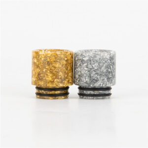 AS116C Gold or Silver Resin 810 Drip Tip Mouthpiece 1pc Pack