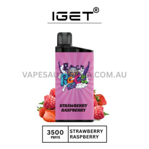 IGET Bar 3500 Puffs Strawberry Raspberry