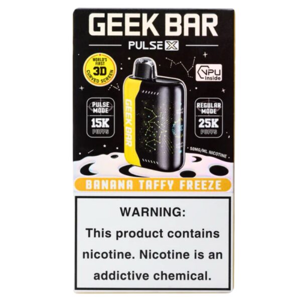 Banana Taffy Freeze - Geek Bar Pulse X 25000 - Image 3
