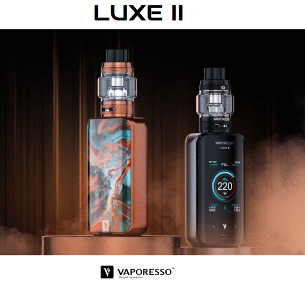 Vaporesso Luxe II 220W Touch Screen Kit with 8ml NRG-S Tank (Luxe 2) - Image 3
