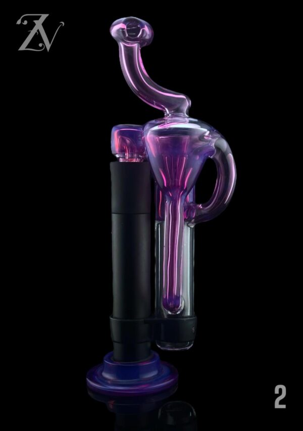 LENNON GLASS: FULL COLOR PWHIPPLER PIVOT MOUTHPIECE AND RECYCLER - Image 2