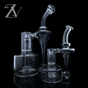 IRIDESCENT GLASS: 15″ CLEAR RBR XL
