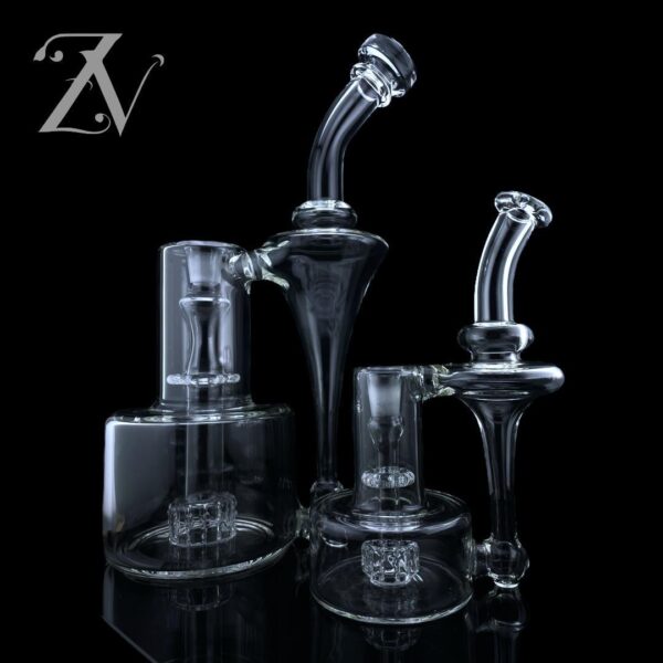 IRIDESCENT GLASS: 15″ CLEAR RBR XL