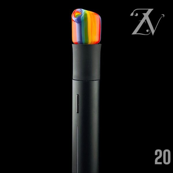 KIZMIT GLASS: FULL COLOR PIVOT MOUTHPIECE & MATCHING PEARL SET (#1-20) - Image 24