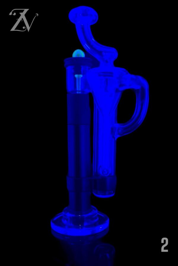 LENNON GLASS: CLEAR PWHIPPLER PIVOT MOUTHPIECE AND RECYCLER - Image 3