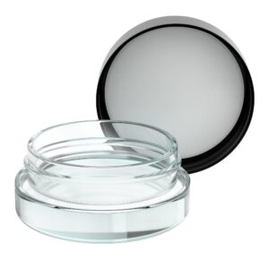 7ML EMPTY JAR WITH BLACK LID